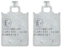 TRW MCB651EC Organic Eco Remblokkenset voor ITALJET FORMULA vooras en andere motorfietsen