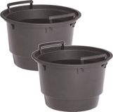 Merkloos Prosperplast Kunststof binnenpot - 2x - 8 liter - 27,5 x 17 cm