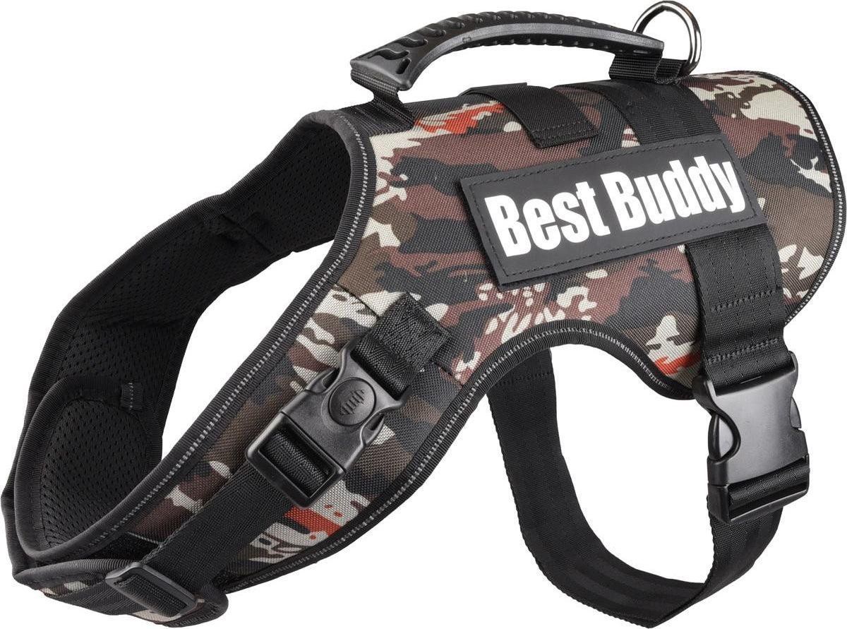 FLAMINGO Hondentuig Best Buddy Uranus Jungle - Bruin - 80 - 115 cm x 50 mm