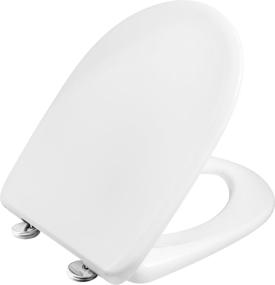 Cornat Bola Plus KSBOLSC100 Klassiek wit look-onderhoudsvriendelijk Duroplast-Soft-Close mechanisme en snelle bevestiging - eenvoudig ontwerp voor elke badkamerstoel/toiletdeksel