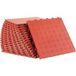 Tapis de sol de garage, 30x30 cm, set de 50, double face antidérapant, pour garage, sous-sol, atelier, rouge