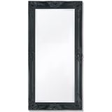 VidaXL Wandspiegel Barok 100 x 50 cm Zwart