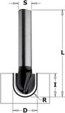CMT Orange Tools K914-127 Rondneusfrees HW Z2 S=8mm D=12.7mm
