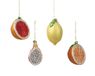 Decoris Fruit glas l6.4b6.4h11 cm geel