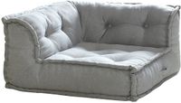 Vente-unique Grijze hoekfauteuil in stof DIROLA