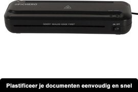 Fichero Lamineerapparaat - Lamineermachine A4 - 250mm/min - Lamineer - Incl. 5 gratis Lamineerhoezen a4