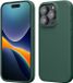 kwmobile Case voor iPhone 15 Pro Max - Slank TPU-Hoesje met Zachte Afwerking - In dennengroen