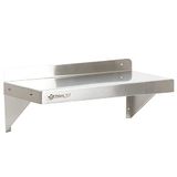Mahlzeit Roestvrijstalen Wandrek | 60 x 30 cm | 1 plank die 50 kg kan dragen | Corrosiebestendig, eenvoudige reiniging | Keukenrek, scharnierrek, wandrek, wandbord, plank, keuken, gastronomie