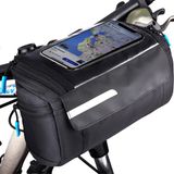 Unyqoos® Sacoche de guidon de vélo imperméable avec support de téléphone et protection quadruple couche