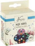 Creative Craft Group aquarel verfset - 24 kleuren carrousel voor kinderen.