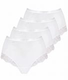 Sloggi 4-pack Romance Maxi Femme slip Blanc Coton Taille XL