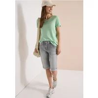 Cecil Straight Leg Jeansshorts Mid Grey Used Wash 36