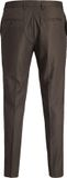 JACK&JONES JPRSOLARIS TROUSER NOOS Heren Slacks Slim Fit Polyester Wol Viscose Donkerbruin