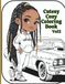 Cutesy Cozy Coloring Book Vol. 2: Black Girl Coloring Book for Teens