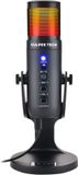 Vulpes Goods® Tech - USB Microfoon met Standaard en RGB - Gaming - Podcast - voor Pc en Console - Streaming Microphone - PRO versie