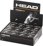 Head Prime Squash Balls - Double Yellow Dot - Box of 12