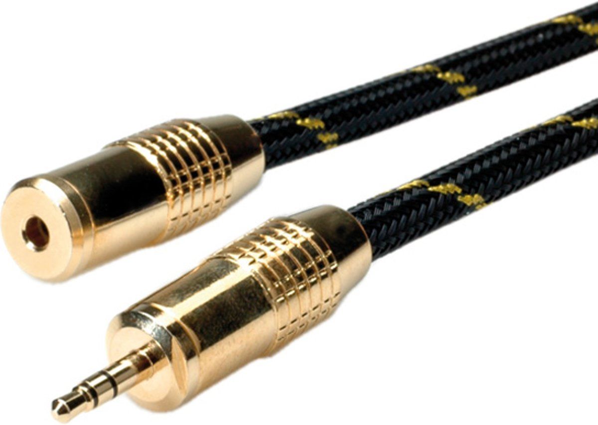 ROLINE GOLD 5 m Audio Verlängerungskabel Klinke 3