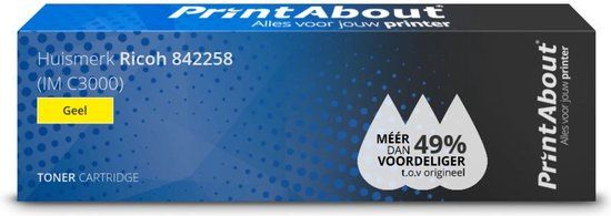 PrintAbout Huismerk Toner 842258 Cyaan | Geschikt voor Ricoh IM C3000