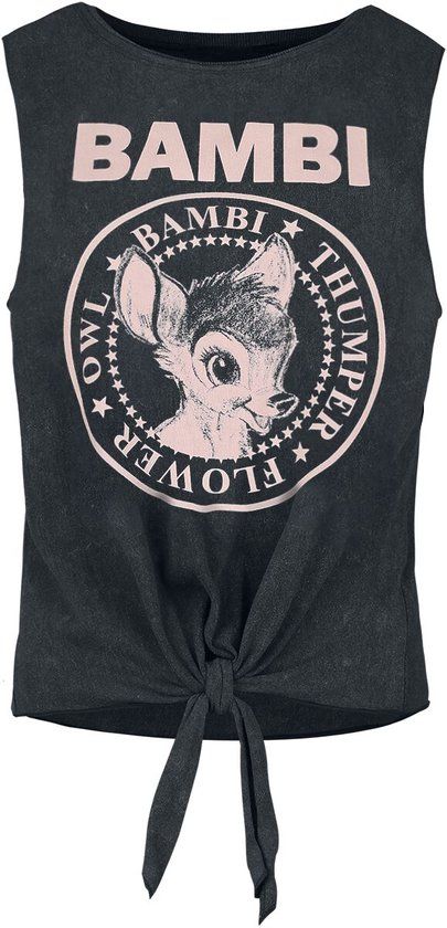 Bambi Bambi Dames Top - Zwart - XL