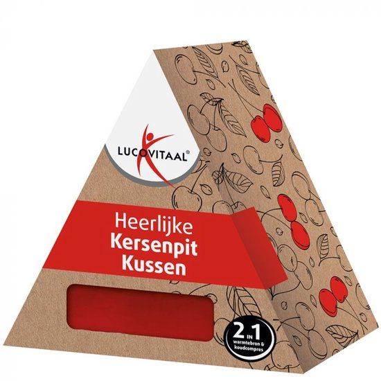 Lucovitaal Kersenpit Kussen Vierkant 27 x 27 cm