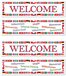 Beistle S57899AZ2 Welcome Banners - Plastic - Multicolor