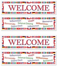 Beistle S57899AZ2 Welcome Banners - Plastic - Multicolor