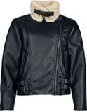 Hailys Dames Kunstlederen jas - zwart - XS