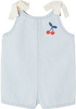 Vertbaudet Katoenen combishort babymeisjes blauw, gestreept