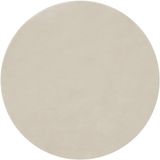 Tectake® Kortpolig Vloerkleed - Rond - Ø120 cm - Beige