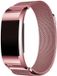 KELERINO. Milanees bandje Roze geschikt voor Fitbit Charge 2 - RVS / Metalen armband met magneetsluiting - Maat M / Large