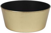 Othmar Decorations Plantenpot - kunststof - goudkleurig - 24 x 10 cm