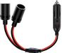 Nilight Sigarettenaansteker in de auto Splitter Plug Socket 2-Way Splitter Splitter Splitter 1 Auto Sigarettenpoort naar 2 DC-poorten Power Charger Port Splitter Adapter met 15A inline zekering, 2