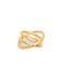 SINGULARU Trinity Ring - Messing ring met 18 Kt vergulde afwerking