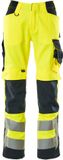 Mascot Safe Supreme Pantalon de travail avec poches genoux haute visibilité jaune/bleu marine C44