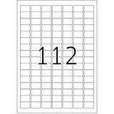 HERMA Special - Papier - mat - verwijderbare zelf-klevende laag - wit - 25.4 x 16.9 mm 2800 etiket(ten) (25 vel(len) x 112 etiketten