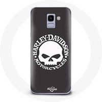 Harley Davidson Motorschedel Maniacase Hoesje voor Samsung Galaxy J6 2018