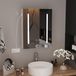 Armoire murale miroir, avec LED, 80 x 60 x 13 cm