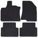 PETEX Rubberen mat voor Dacia Jogger 5-7-zits vanaf 02/2022 voor, passagiersruimte 1e rij, 4-delige set, autovoetmat, zwart, robuust, weerbestendig