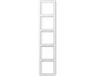 Jung CD500 Afdekraam Schakelmateriaal - 5-voudig frame - Alpine-wit - Mat