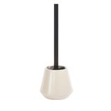 Spirella Joshua Ecru Toiletborstel Keramiek – WC Borstel met Houder – Compact Design – 13,5 x 38,5 cm