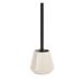 Spirella Joshua Ecru Toiletborstel Keramiek – WC Borstel met Houder – Compact Design – 13,5 x 38,5 cm