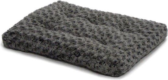 Ombre Gray Swirl Fur Pet Bed - 61 x 46 x 5 cm - Grijs
