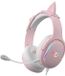 Subsonic Spectra LED Gaming Headset – rose stereo headset met RGB-verlichting & microfoon – voor PS5, Xbox, Switch & PC