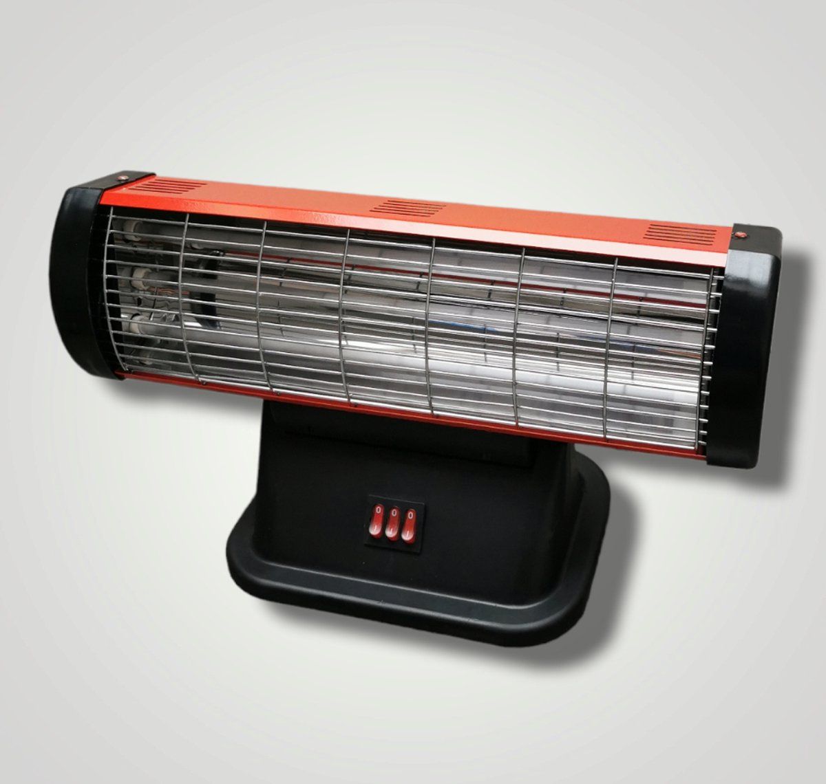 Electroag. Elektrische kachel - Bijverwarming 1500 Watt – Convectorkachel elektrisch – Overhittingsbeveiliging - Zwart/Rood