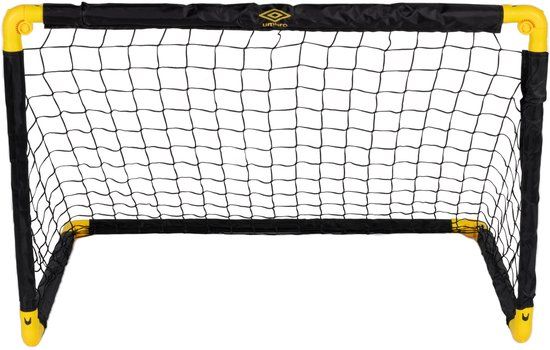 Umbro Voetbaldoel - Opvouwbaar - 90 x 59 x 61 cm - Zwart/Geel