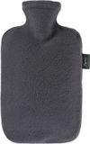 Fashy Warmwaterkruik met Fleecehoes - Grijs - 2 Liter