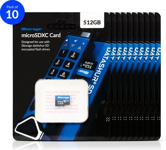 iStorage MicroSD Card 512GB - 10 Pack