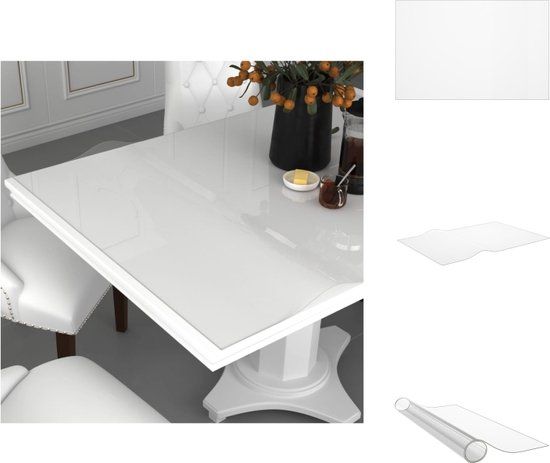 vidaXL Tafelbeschermer - 140x90 cm - 2 mm - PVC - Transparant