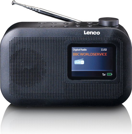 Lenco Digitale radio (dab+) PDR-026BK - DAB+ Taschenradio