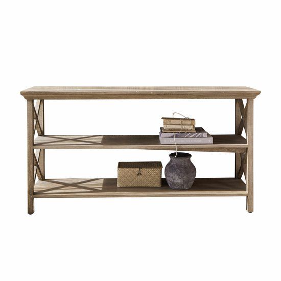 LOBERON Sidetable Vélu antiekbruin